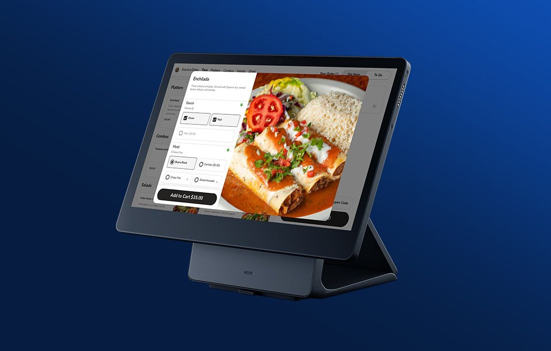 SkyTab self-service restaurant kiosk