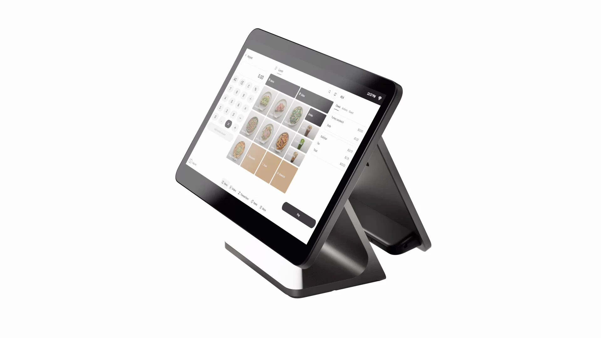 Square Register dual-screen point-of-sale system