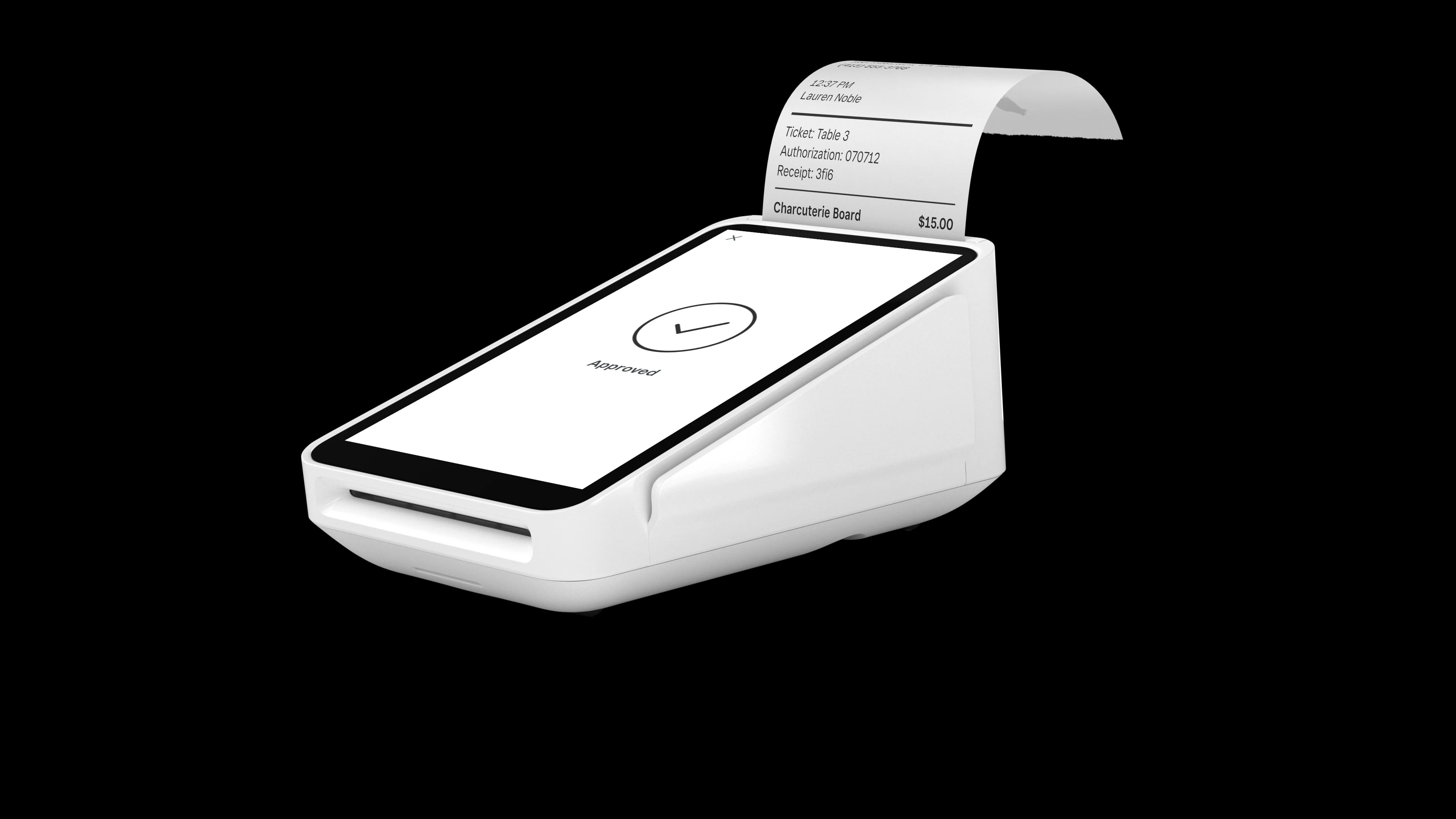 Square Terminal with printed receipt